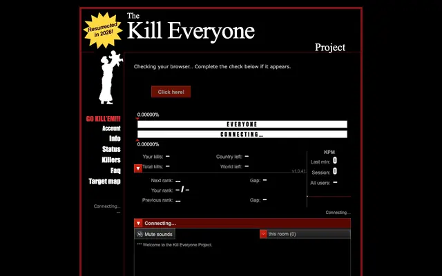 Screenshot of Play | The Kill Everyone Project