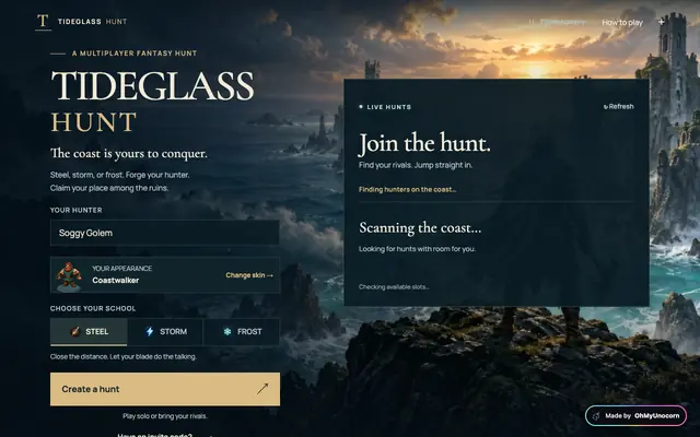 Screenshot of Tideglass Hunt — Multiplayer