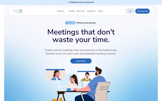 Screenshot of Video Meetings Without Downloads