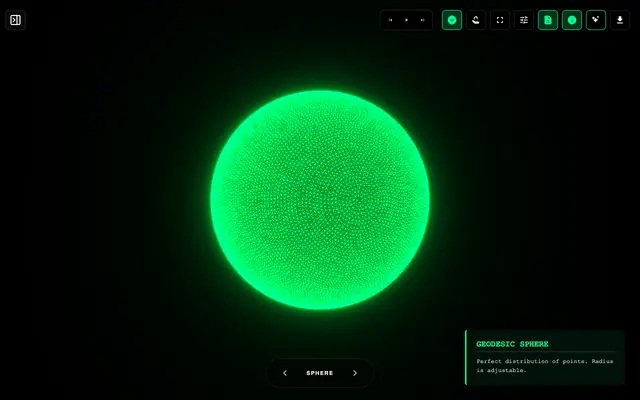 Screenshot of AI Particle Simulator | Professional 3D Swarm Simulator by Casberry India