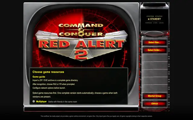 Screenshot of 红色警戒2 网页版