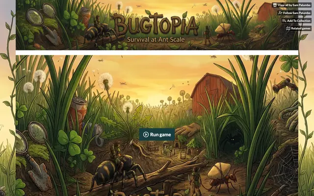 Screenshot of Bugtopia by Sam Palumbo