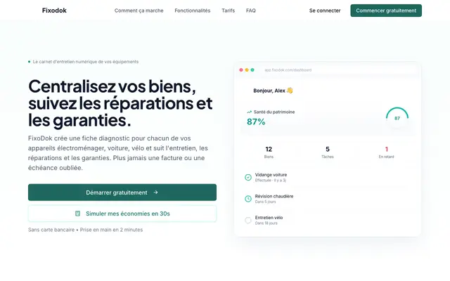 Screenshot of FixoDok