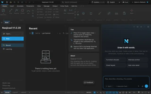 Screenshot of Nasjicad V1.0.18