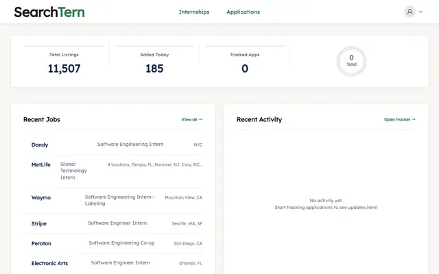 Screenshot of SearchTern