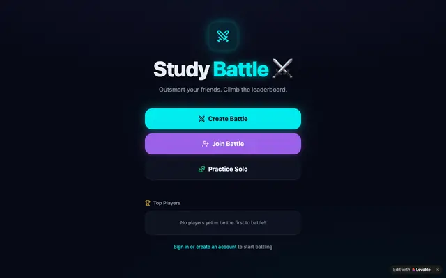 Screenshot of Study Battle ⚔️ — Outsmart your friends