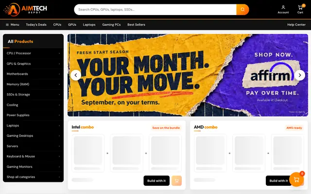 Screenshot of AIM Tech Depot | AIM Tech Depot