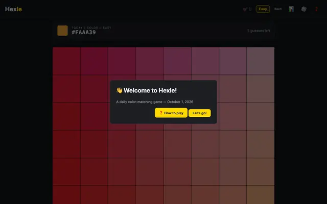Screenshot of Hexle