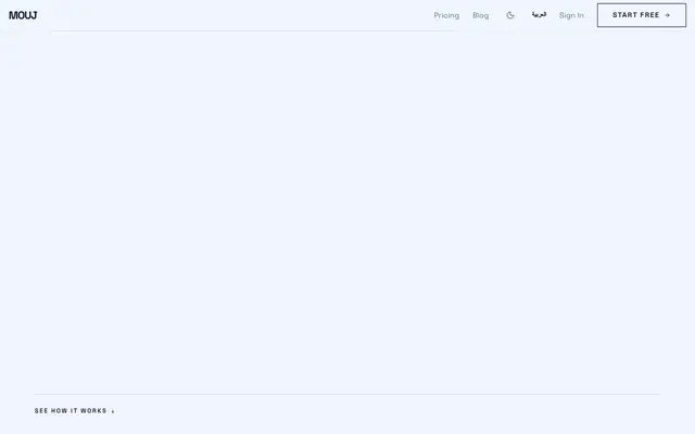 Screenshot of Mouj – AI Presentation Maker | AI Slide Generator