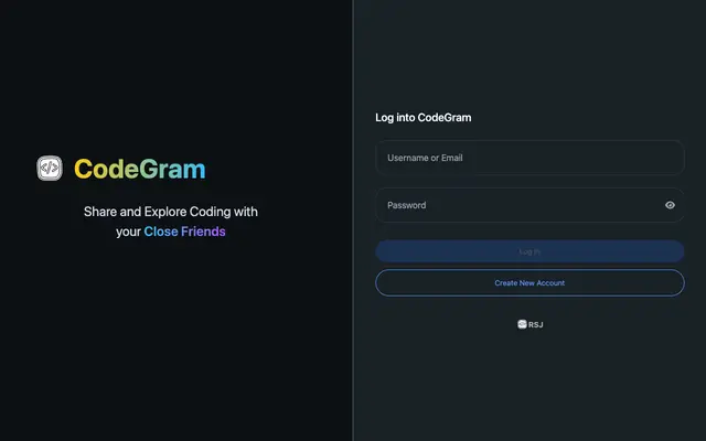 Screenshot of CodeGram