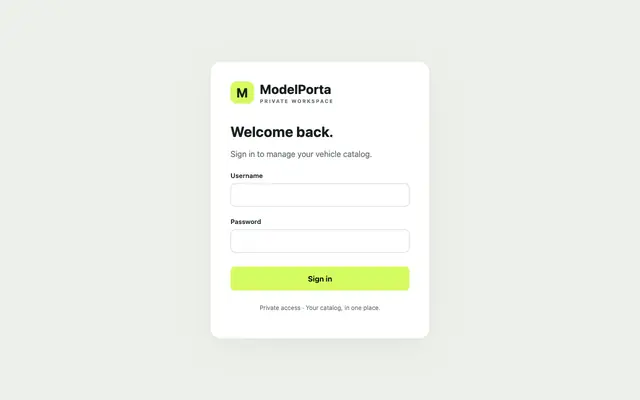 Screenshot of ModelPorta | Build beyond one model