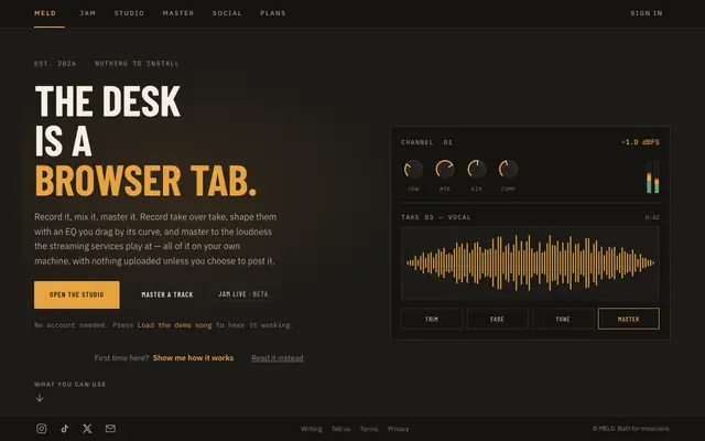 Screenshot of MELD