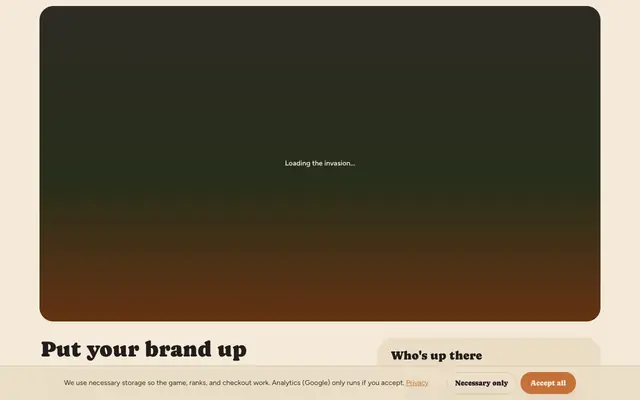 Screenshot of AdInvaders: Shoot the brands