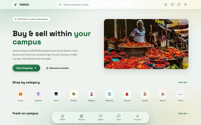Screenshot of Yardii
