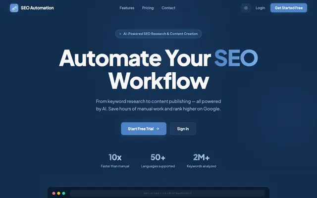 Screenshot of SEO Automation