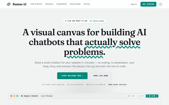 Screenshot of Basium AI | Enterprise Visual Intelligence