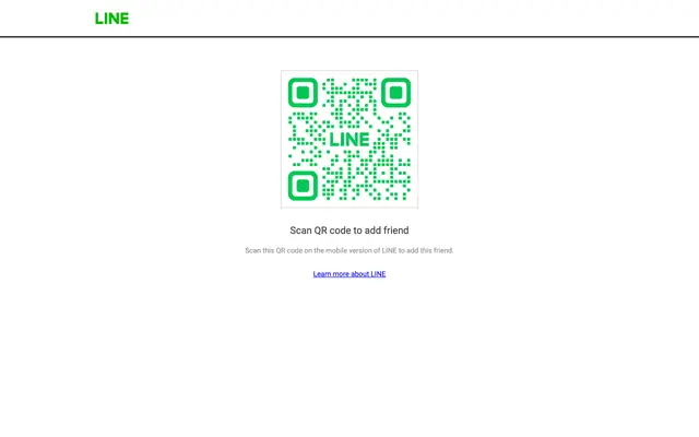 Screenshot of Add LINE friend