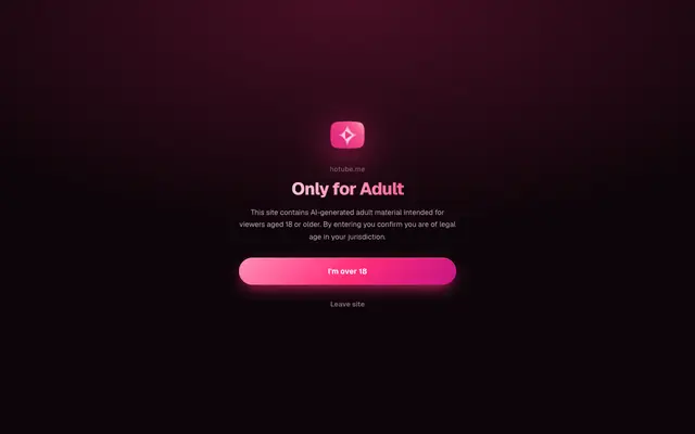 Screenshot of AI Porn Generator — Make NSFW AI Videos | Hotube