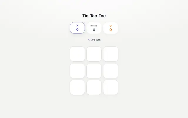 Screenshot of Tic-Tac-Toe