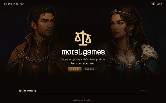 Screenshot of moral.games