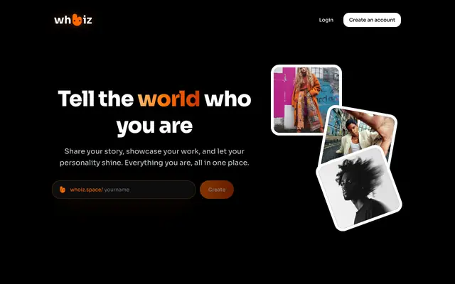 Screenshot of WHOIZ | Your Digital Identity