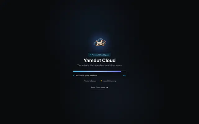 Screenshot of Yamdut Vault — Enterprise Zero-Knowledge Cloud Drive