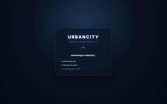 Screenshot of UrbanCity — Where Brands Own the Streets
