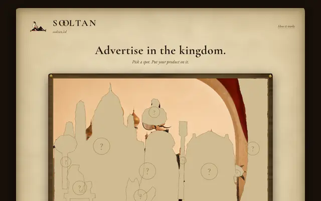 Screenshot of SOOLTAN — Advertise in the kingdom