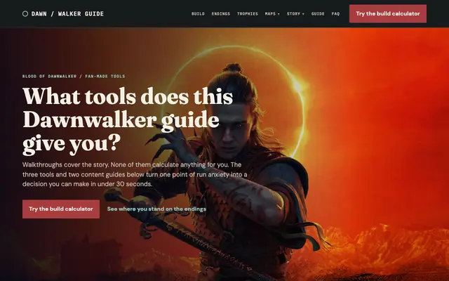 Screenshot of The Blood of Dawnwalker Guide — Build, Endings and Trophies