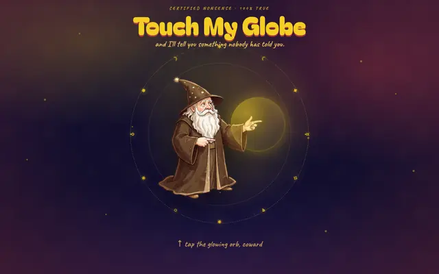 Screenshot of The Wizard's Globe — Strange Truths