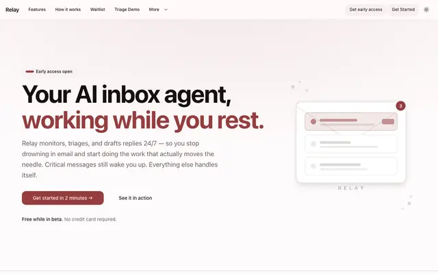 Screenshot of Relay