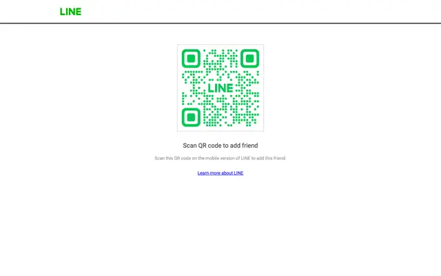 Screenshot of Add LINE friend