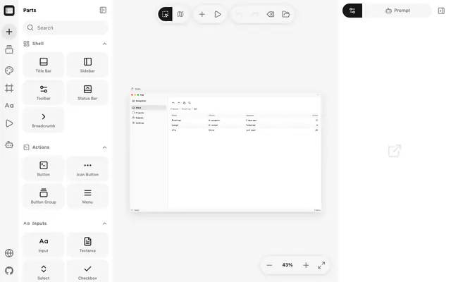 Screenshot of GPUI Kit Canvas