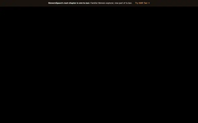 Screenshot of monerospace.org - Monero Mempool Explorer