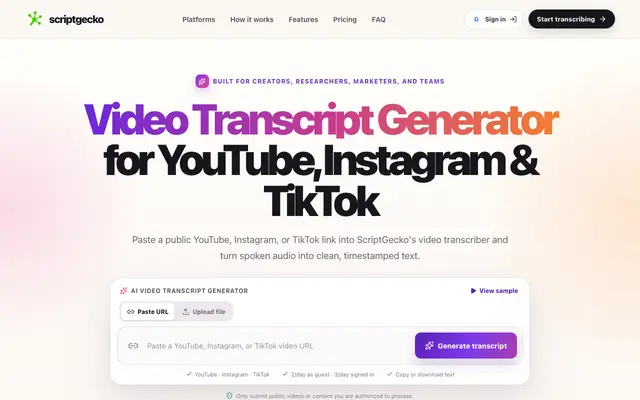Screenshot of scriptgecko.com