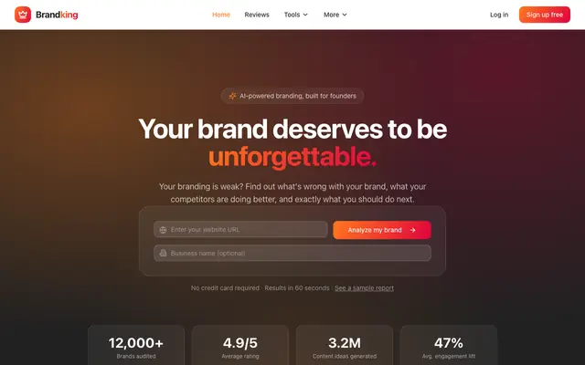 Screenshot of Brandking