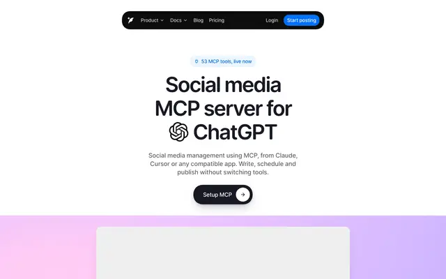 Screenshot of DunSocial | Social media MCP server for scheduling and publishing