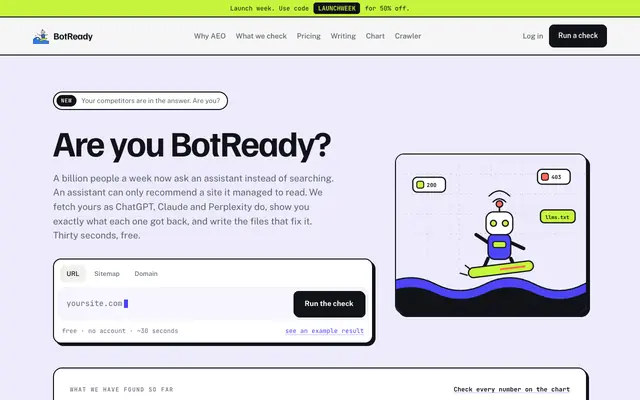 Screenshot of Are you BotReady?