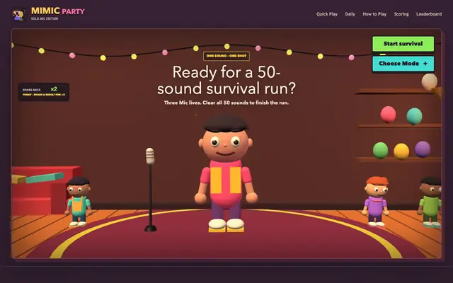 Screenshot of Play Mimic Party Online: Free Voice Imitation Game