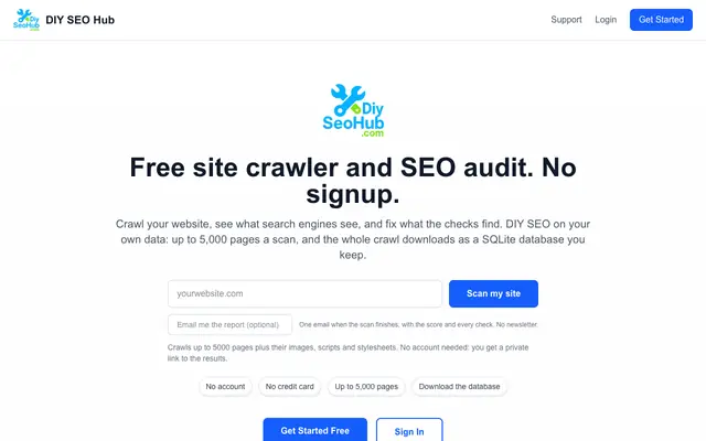 Screenshot of DIY SEO Hub - Empower Your SEO Journey
