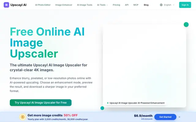 Screenshot of Image Upscaler Online Free – Upscale to 4K with AI | Upscayl