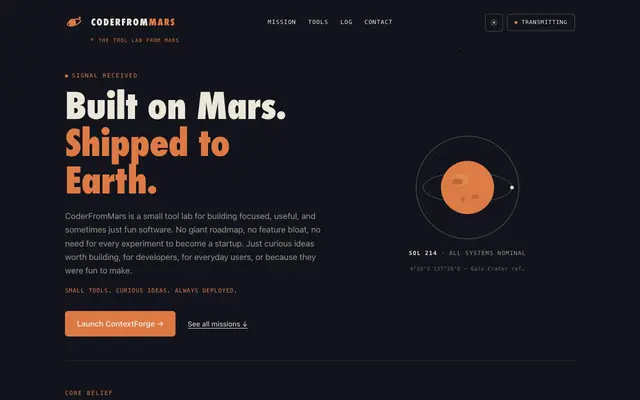 Screenshot of ContextForge — Chrome extension that turns browser bugs into AI prompts | CoderF