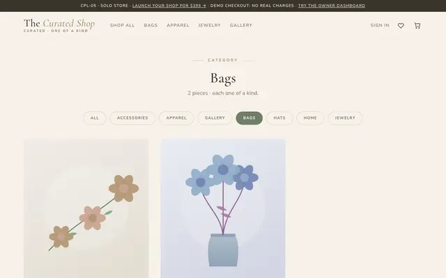 Screenshot of Nordhaus — Modern Goods