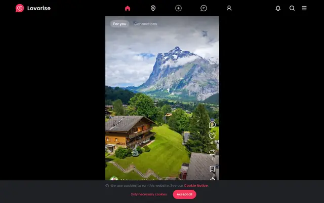 Screenshot of Lovorise - Share your daily moments.