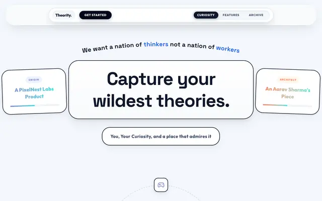 Screenshot of Theority