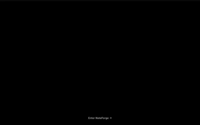 Screenshot of NoteForge