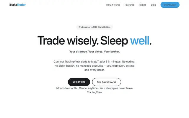 Screenshot of TradingView to MT5: Automate Alerts in Minutes