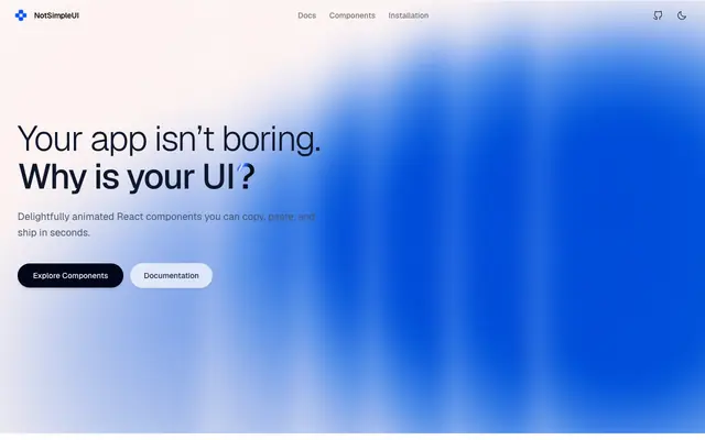 Screenshot of NotSimpleUI