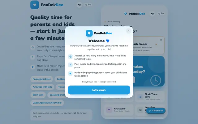 Screenshot of PanDekDee