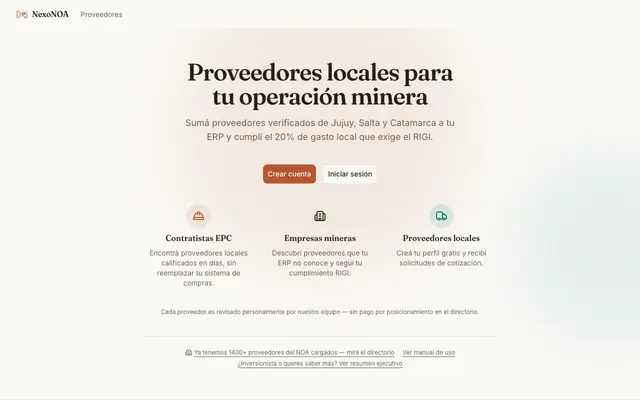 Screenshot of NexoNOA